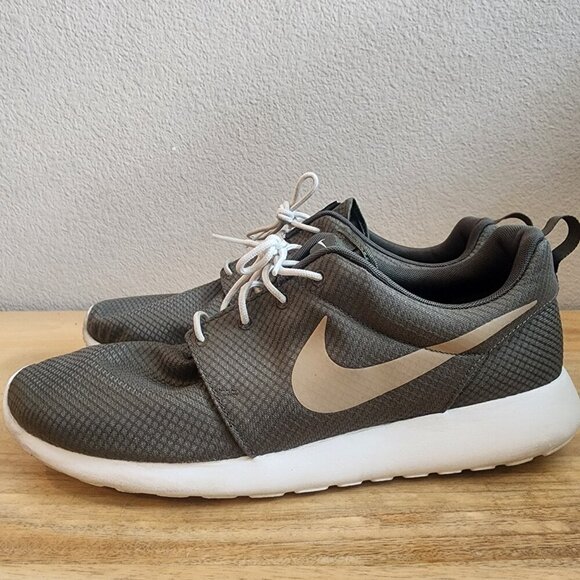 Nike Mens Roshe One Running Shoes Sneakers 511881-306 Cargo Khaki Green Size 13 - Picture 5 of 12